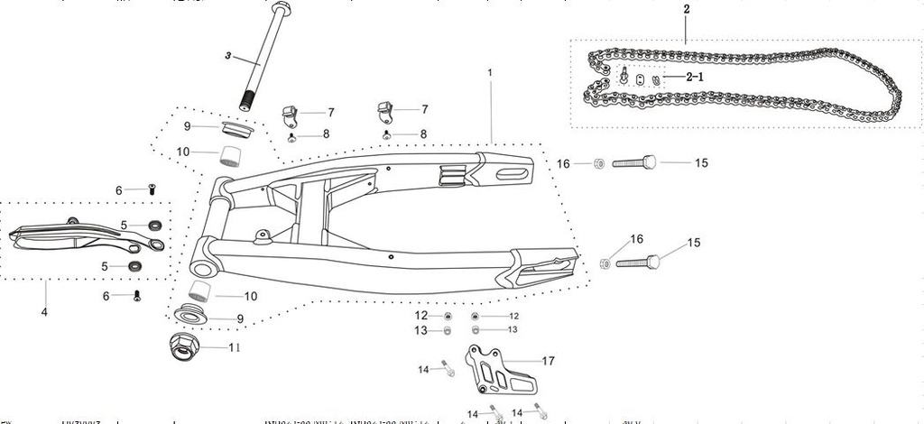 Protector Cadena Pitsterpro XJR / Kayo TS 2012- 21