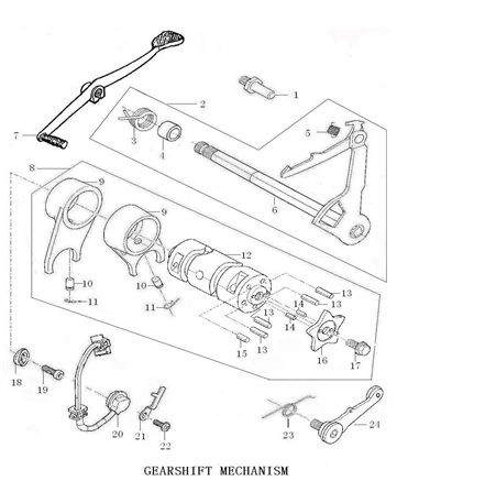 Sensor Cambios Pitsterpro XTR 250 LC 2009-2011