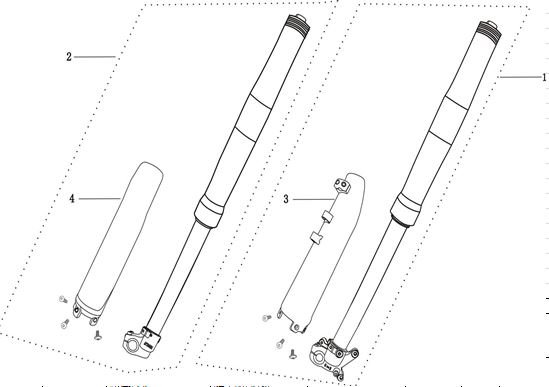 Suspension Izquierda Loncin LX 150