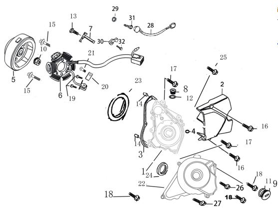 Block Tapas Motor Pitsterpro Classic 125 BLOCK IZQUIERDO (copia)