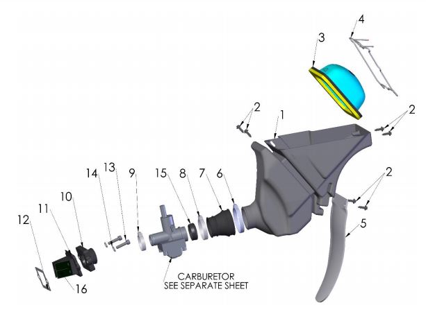 Hule Toma Carburador Cobra CX 50 Sr / JR