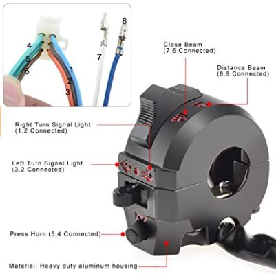 Control Mando Izquierdo ZS150-7 o Similar