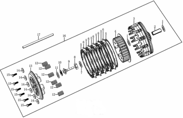 Fibra Clutch Pitsterpro LXR 250 / Kayo K6