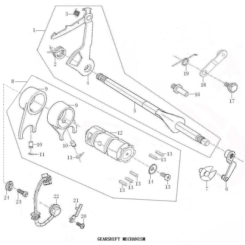 Leva Empuje Clutch Pitsterpro XJR 50/90cc / Kayo TS90 2012-19