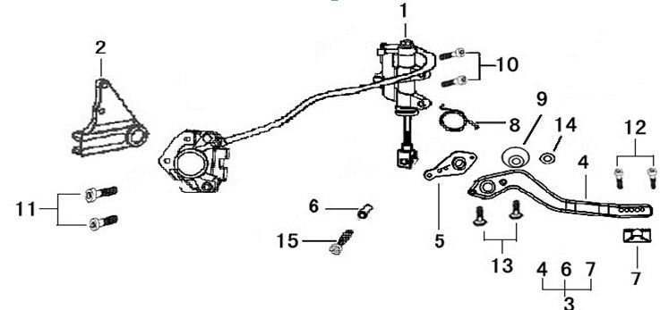 Manguera Freno Trasera Pitsterpro XTR 250 LC 2011-12