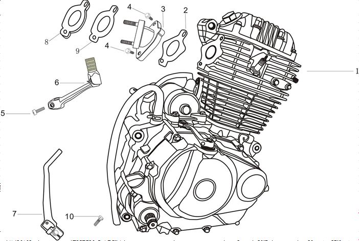 Motor Completo Pitsterpro 250cc Manual – XTR AC / Kayo T4 2012-20