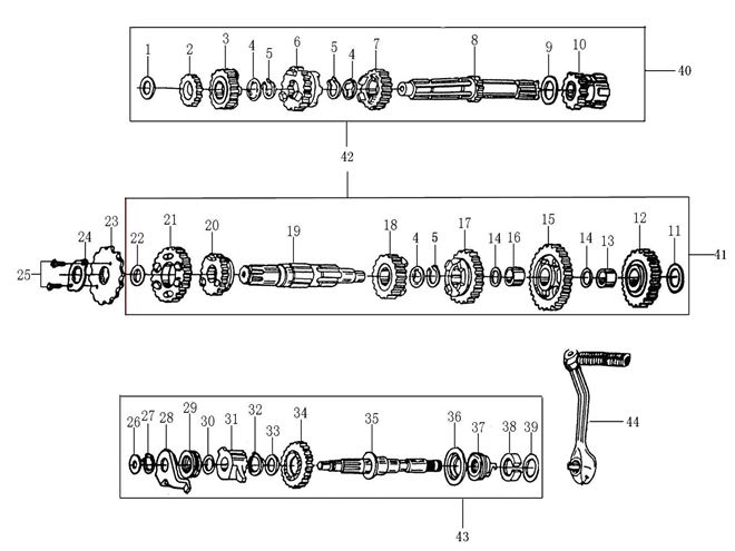 Piñon Delantero Pitsterpro XTR 230 – 250 AC / Kayo T4 2012-22