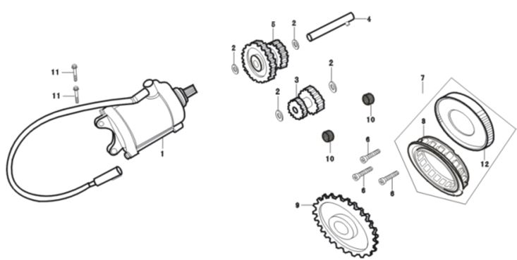 Piñón Fan Clutch Pitsterpro XTR 250 LC 2009-11