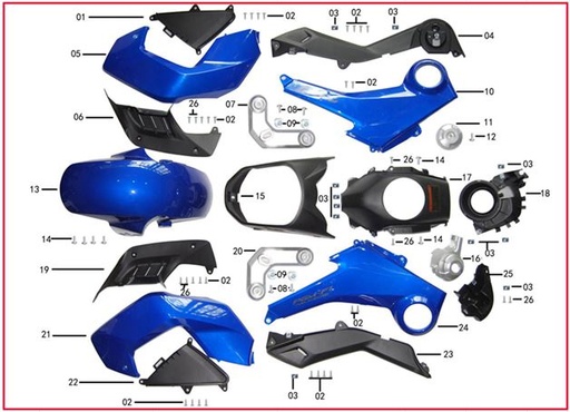 Plastica Pitsterpro STR Izquierda Tanque