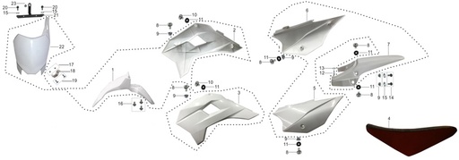 [PB02400-B2/TTR] Plástica Pitsterpro X5 / Kayo TT