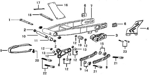[DC00232-B1/37] Protector / Cobertor Cadena Tracción Pitsterpro XTR 250 LC 2009-11