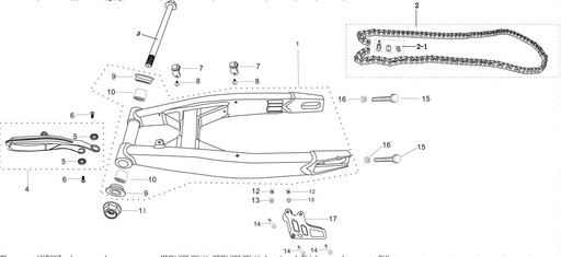 [PB01758-B1/A1.3] Protector Cadena Pitsterpro XJR / Kayo TS 2012- 21