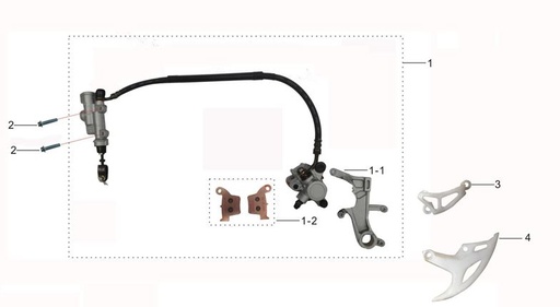 Protector Disco Trasero Pitsterpro LXR 250 / XTR 250