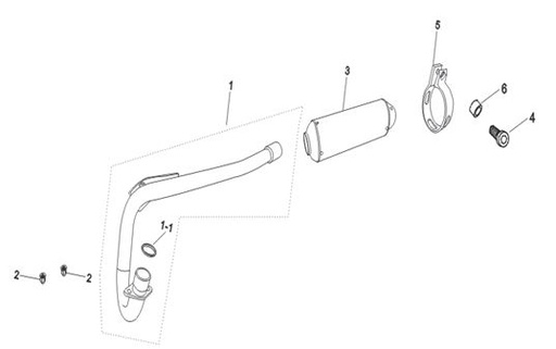 [PB00307-B1/S5] Silenciador Pitsterpro LXR 250