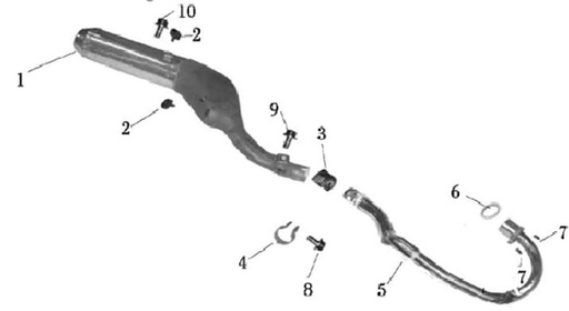 [CM00786-B2/B12] Silenciador Pitsterpro MX, X5 / Kayo Motard