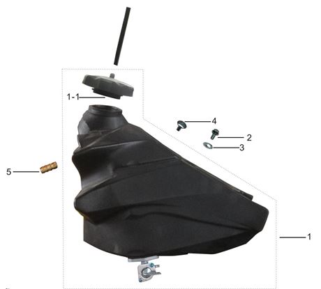 [CM02053-B2-LXR250] Tanque Combustible Pitsterpro LXR MX / Kayo TTR