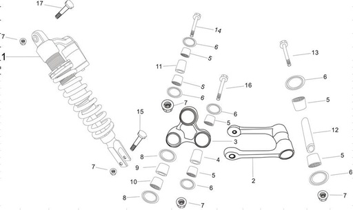 [BB01445-B1/B3] Compensador y Componentes Pitsterpro XTR 250 AC / Kayo T4 2012-20 BB01442-B1/B3/M-XTRAC (copia)