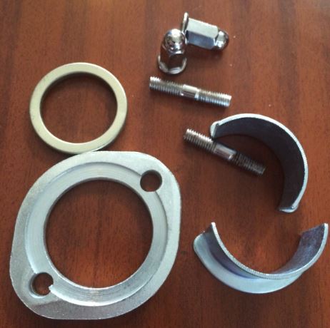 [DC01943-OF/X4-G] Conexion Mufla kit Freedom ZS 150 / Loncin CG 150 o Similar