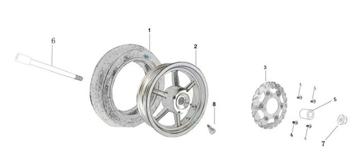 [PB00953-B1/D10] Disco Freno Delantero Kayo Motard