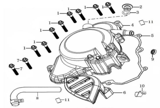 [BB02083-B1/24] Empaque Bolante Pitsterpro LXR 250 / Kayo K6