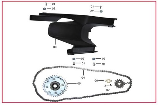 [CM01851-BM] Guardabarro Trasero Inferior Pitsterpro STR