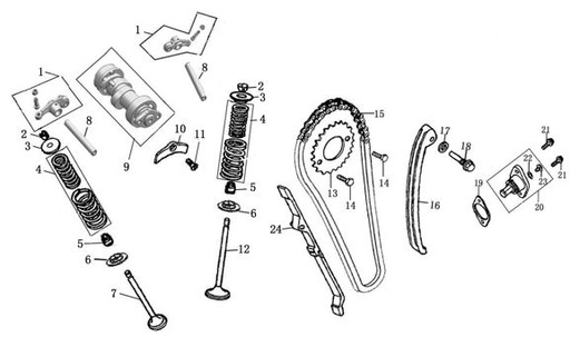 [BB01206-B2/E7] Guía Cadena Distribución Kit Kayo T2 / T4 2021-22