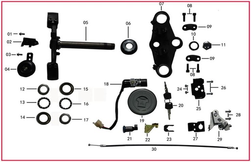 [ST01819-B2/D9-STR] Llavin y Seguros Kit Pitsterpro STR