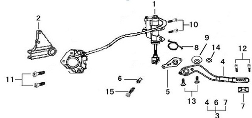 [DC02027-B1/L6-XTRAC] Manguera Freno Trasera Pitsterpro XTR 250 LC 2011-12